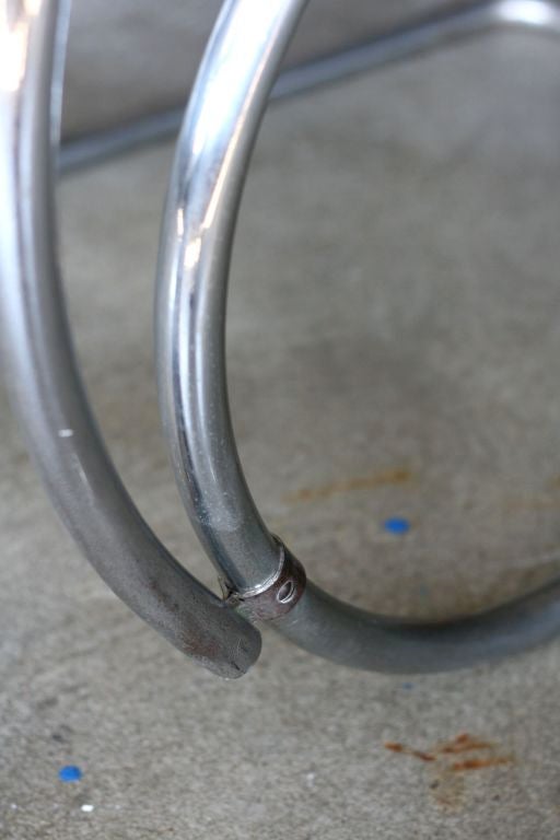 MR20 Loungesessel von Ludwig Mies van der Rohe Berliner Metall (Gehstock)