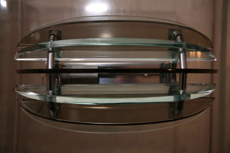 Italian, Two-colored Glass Sconces (pair)