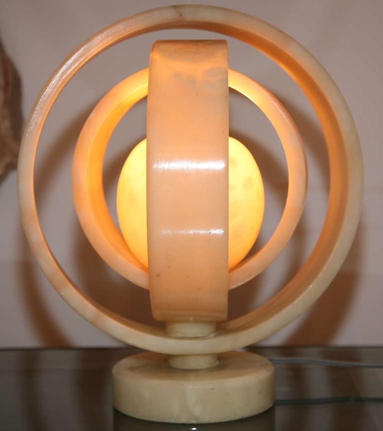 Italian tablelamp in alabaster.