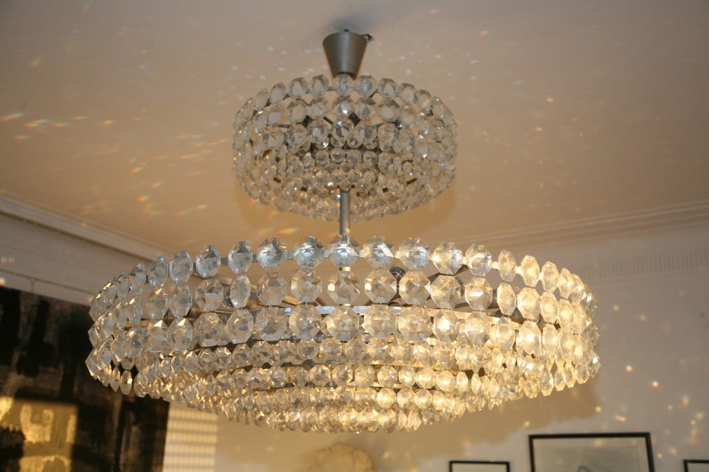 Glamorous cristal chandelier two level