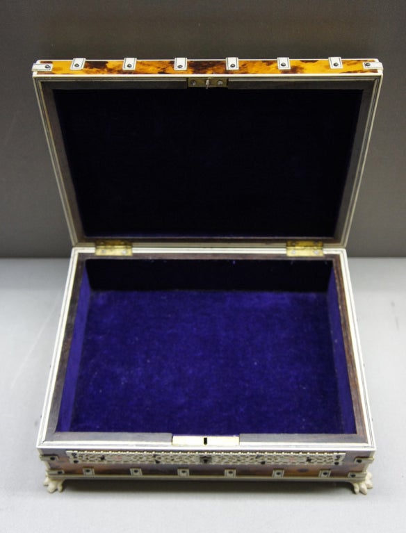Very nice Anglo Indian Vizagapatam box. For Sale 4