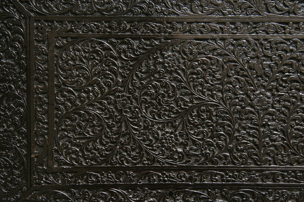 Indo-portuguese ebony and ivory table cabinet 2