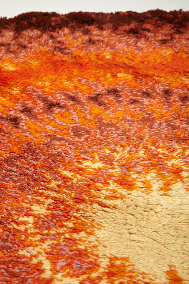 Modernist Scandinavian Rya Carpet