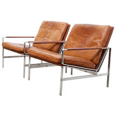 Lounge Armchairs Modell FK 6720 by Preben Fabricius and Jørgen Kastholm