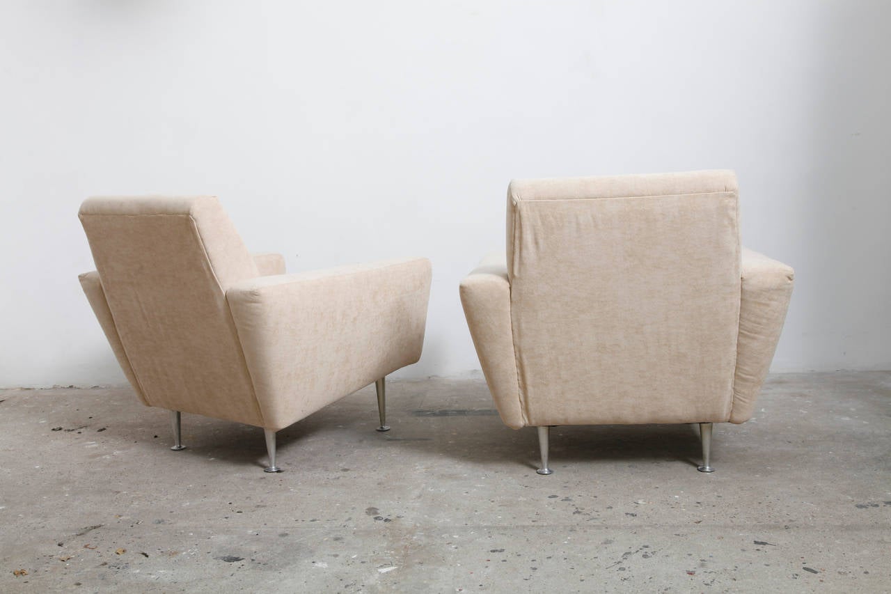 Mid-Century Modern Italian Lady Chairs 1950's For Sale