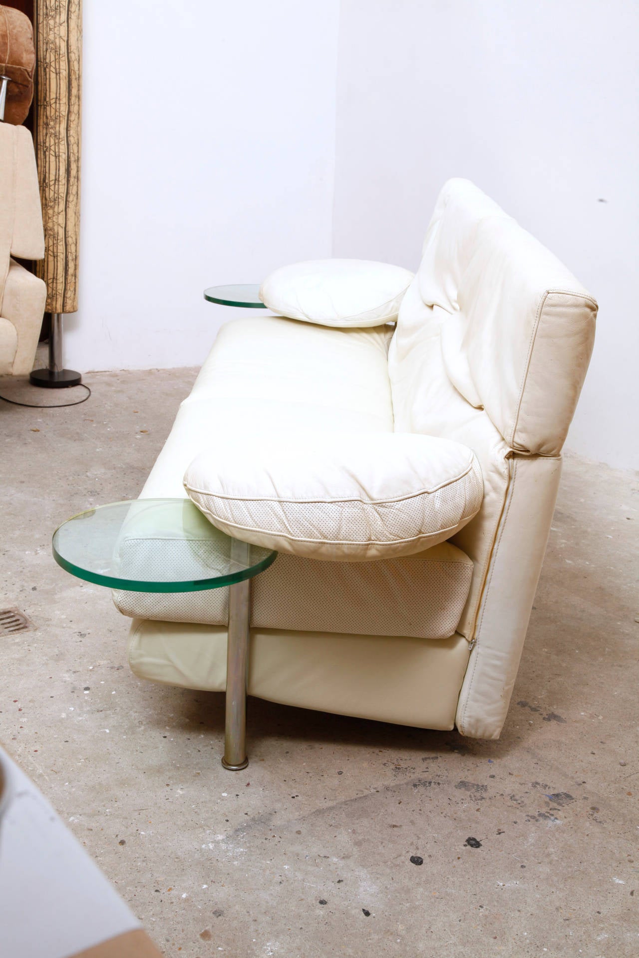 Mid-Century Modern B&B Italia Arca Couch, Sofa Designed by Paolo Piva
