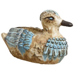 Amphora Ceramic Duck Sculpture by Rogier Vandeweghe, 1960s,Belgium