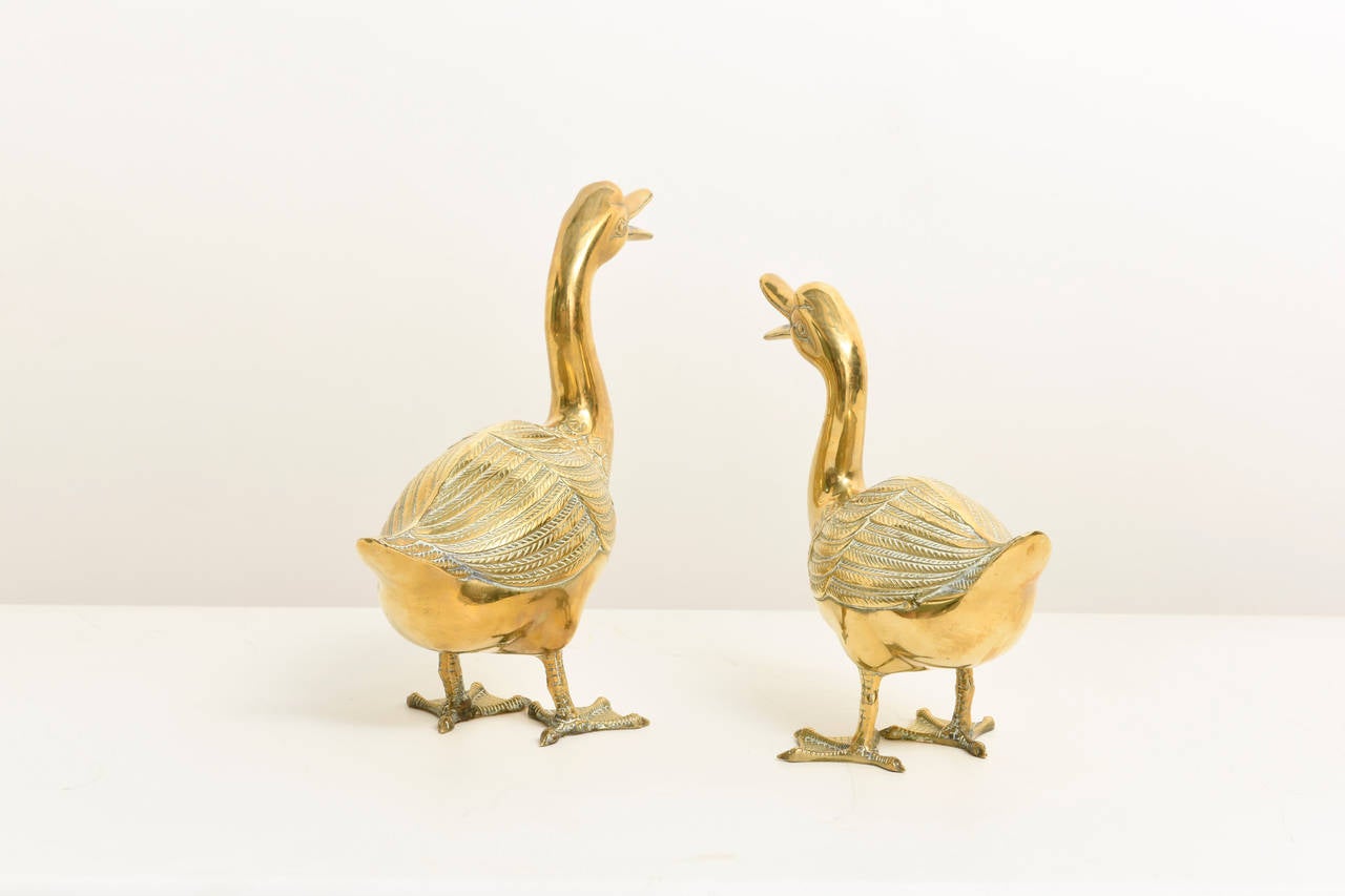 Spanish Pair of Decorative Ducks 1970's.