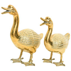 Pair of Decorative Ducks 1970's.