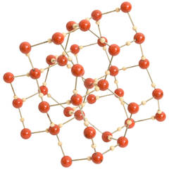 Vintage Modern Metal Molecule Sculpture