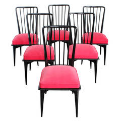 Set of Six Mid-Century Modern Dining Chairs 2