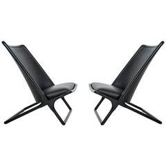 Ward Bennett Scissor Chairs