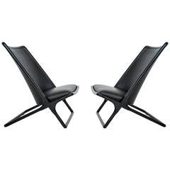 Ward Bennett Scissor Chairs