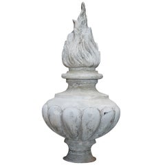 Burning Zinc Finial