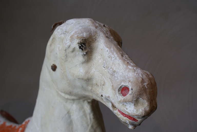 Tall Paper Mache Toy Horse