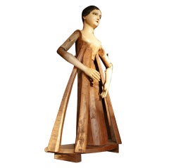 Antique 19th century Wooden Santos - Madonna