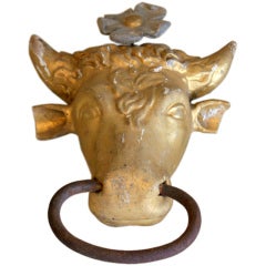 19th century Bull's Head Butcher Sign