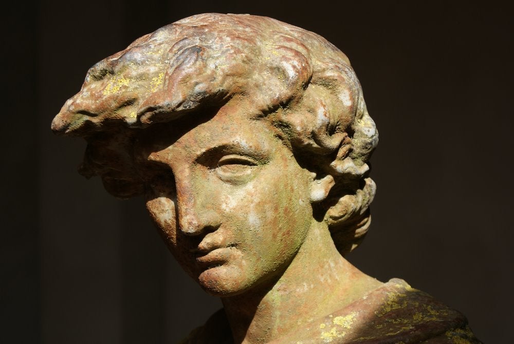 19th Century 19th century Cast-Iron Park Statue For Sale