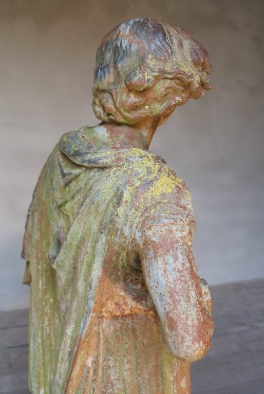 19th century Cast-Iron Park Statue For Sale 3