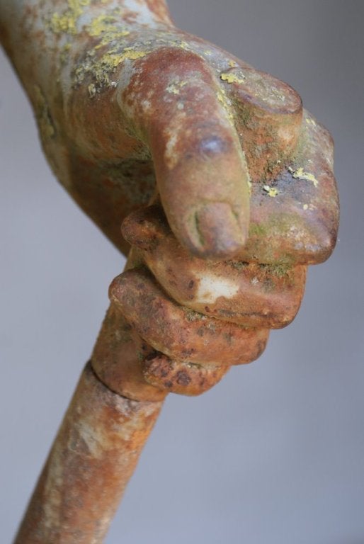 19th century Cast-Iron Park Statue For Sale 4