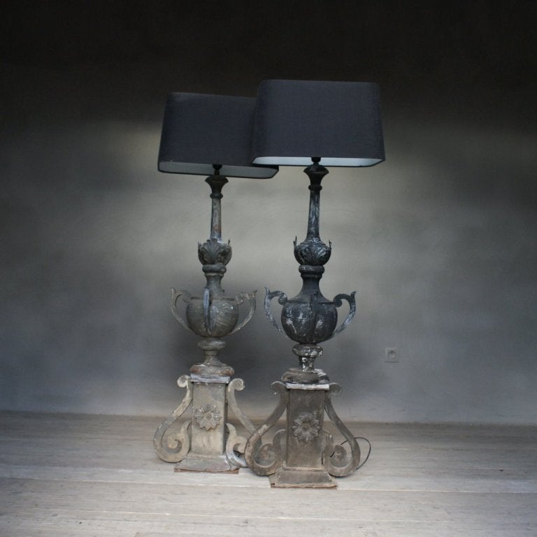 Illuminated Zinc Table Lamps