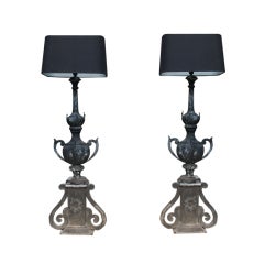 Illuminated Zinc Table Lamps