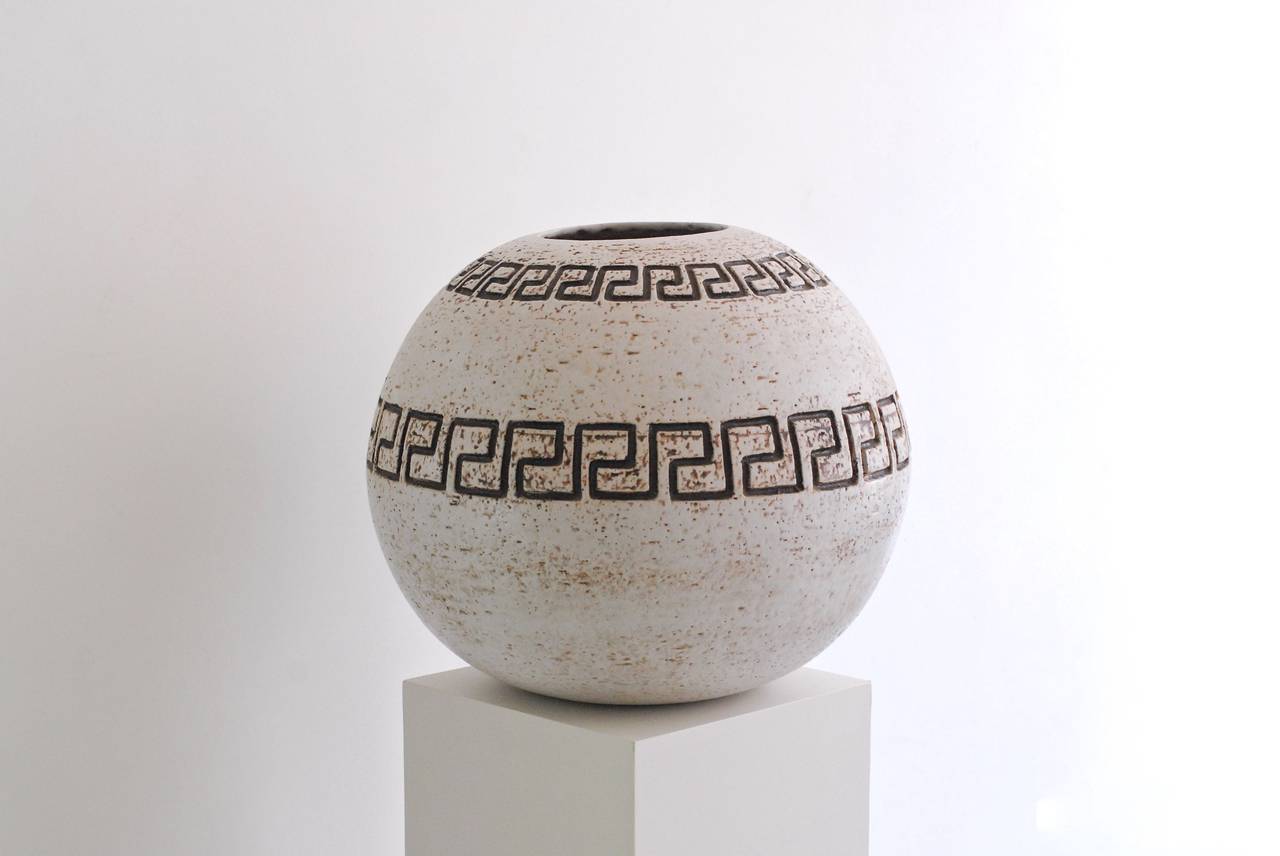 Modern Large 1970's pottery vase