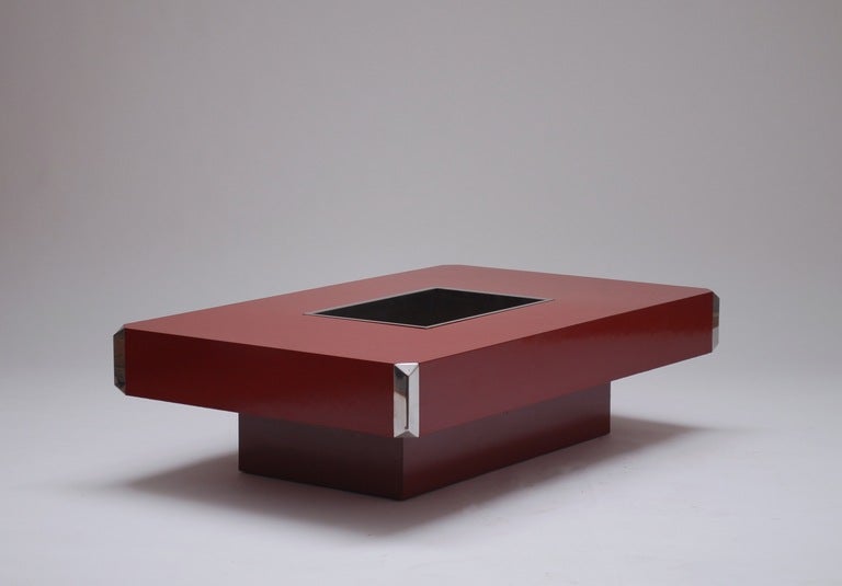 Italian 1970's Elegant Coffee Table By Willy Rizzo