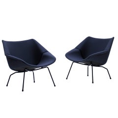Pair Of Rare Cees Braakman 1955 Easy Chairs For Pastoe