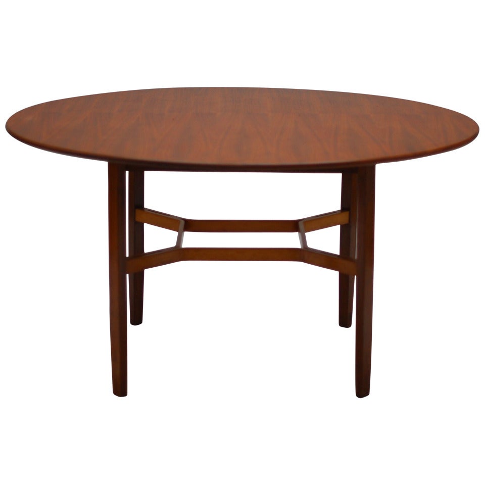 Rare and Large 1954 Walnut Dining Table by Lewis Butler for Knoll For Sale
