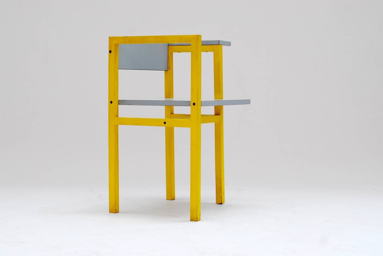 Late 20th Century 1975 Constructivist Modern Chair by Daniel Deltour For Sale