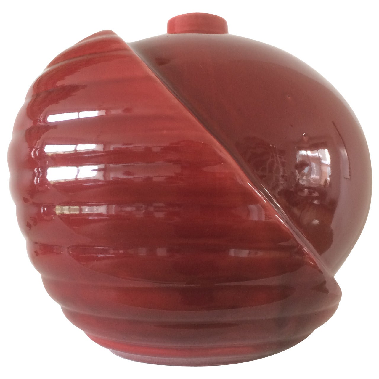 1920s Constructivist Art Deco Ceramic Vase  For Sale