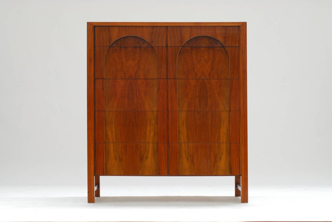 De Coene Walnut Chest of Drawers, 1960s In Excellent Condition In Antwerp, BE