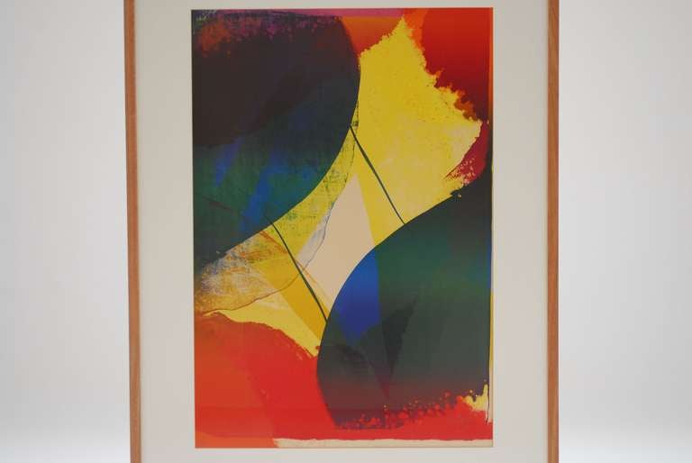 Modern Large 1976 Paul Jenkins Lithograph hand signed 48/50 For Sale