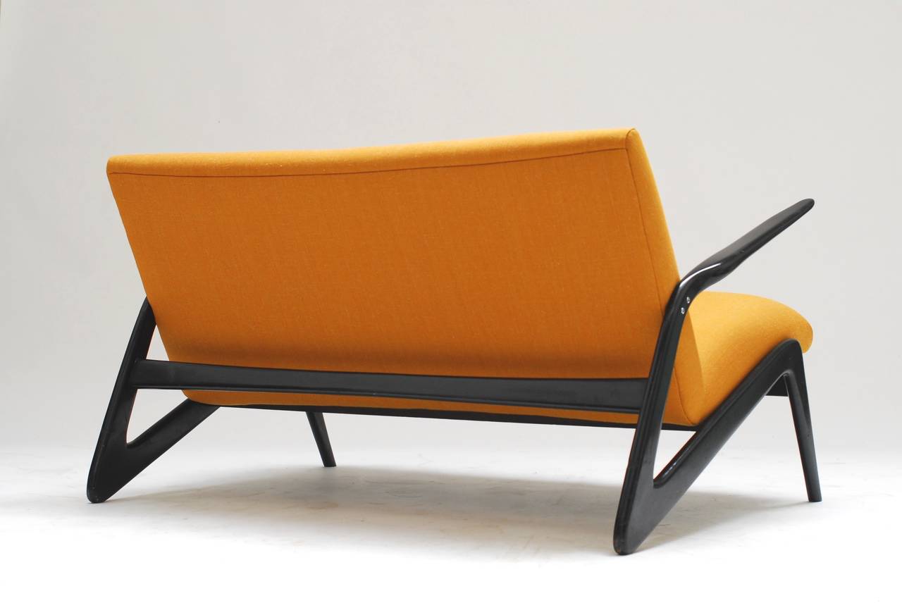 Mid-20th Century 1955 Settee by Alfred Hendrickx for Belform For Sale