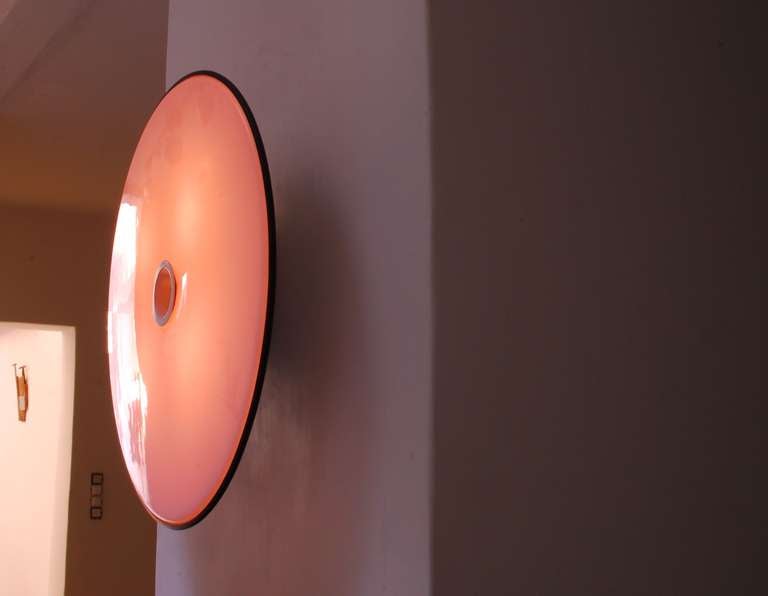 Modern Pair of Large 1960's Wall/Ceiling Lamps for Enzo Francesconi