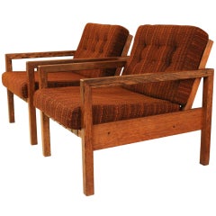 pair lounge chairs by George van Rijck  for Beaufort 1960's