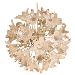 Murano flower glass sputnik chandelier  Italy 1960
s