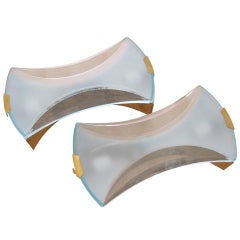 A Pair Max Ingrand Wallsconces For Fontana Arte 