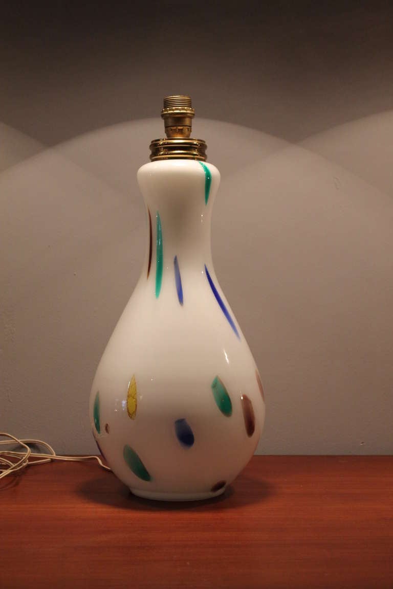 Dino Martens murano glass tablelamp  1960's Italy 

perfect condition , signed , made in Italy
