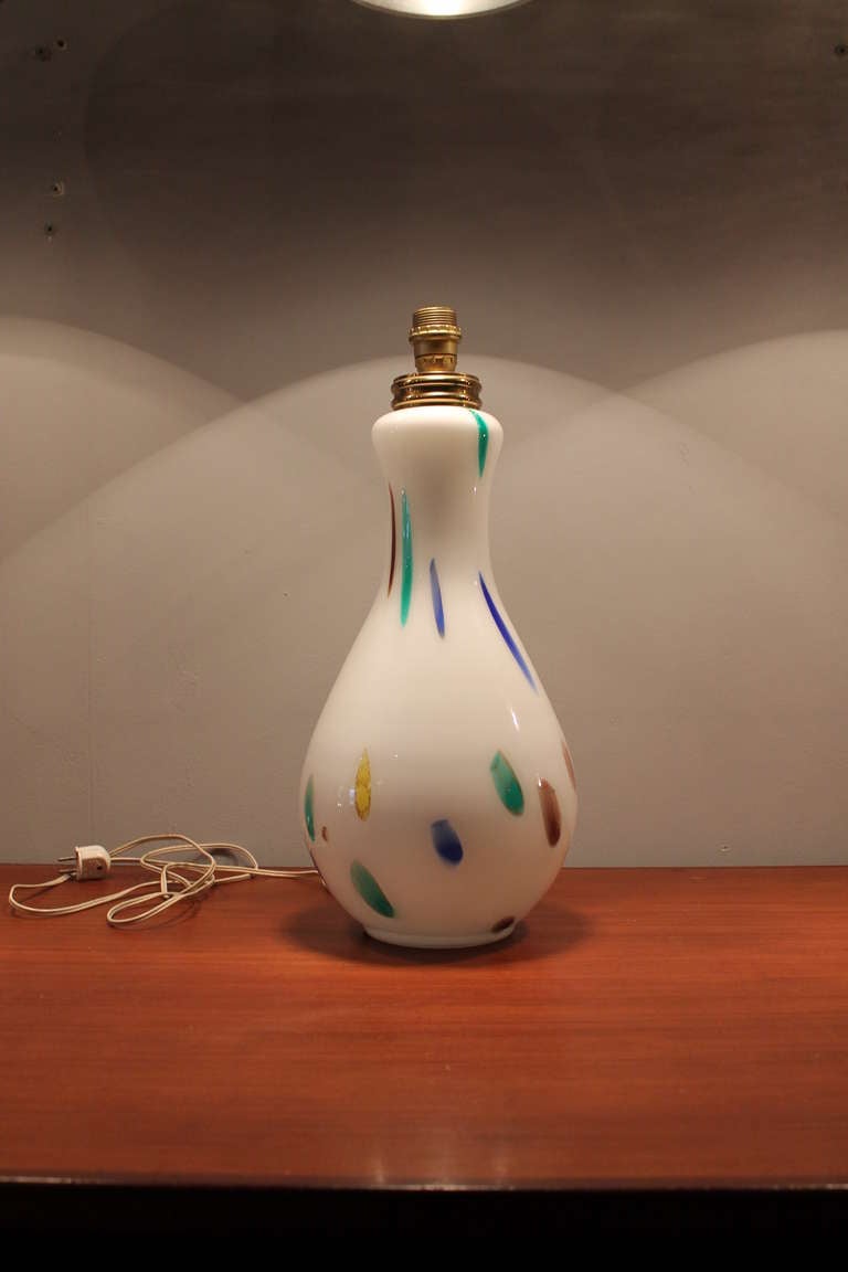 Dino Martens Murano Glass  Tablelamp  1960's Italy  In Excellent Condition For Sale In Antwerp, BE