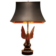 Eagle Table Lamp By  Maison Charles  By Jacques Charles France 1960's