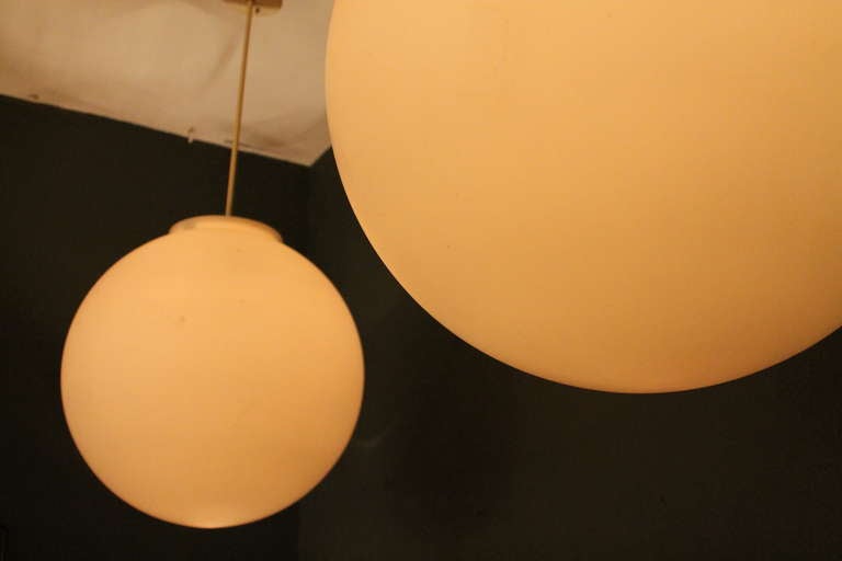 7 XXL Glass Globes Lamps by RAAK, Holland, 1960s For Sale 2