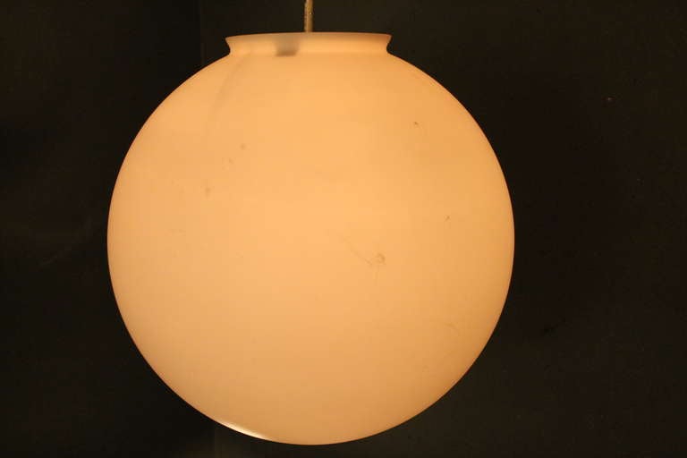 Mid-20th Century 7 XXL Glass Globes Lamps by RAAK, Holland, 1960s For Sale