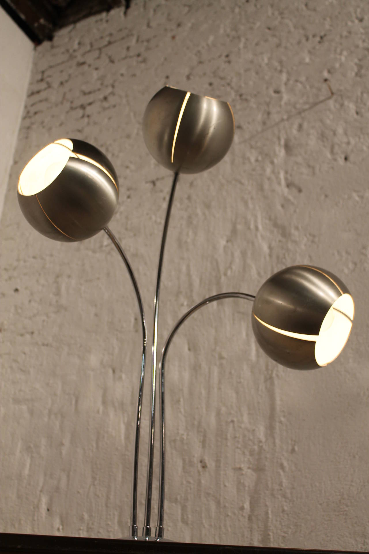 Aluminum Table or Desk Lamp by Olivier Mourgue, France, 1960s