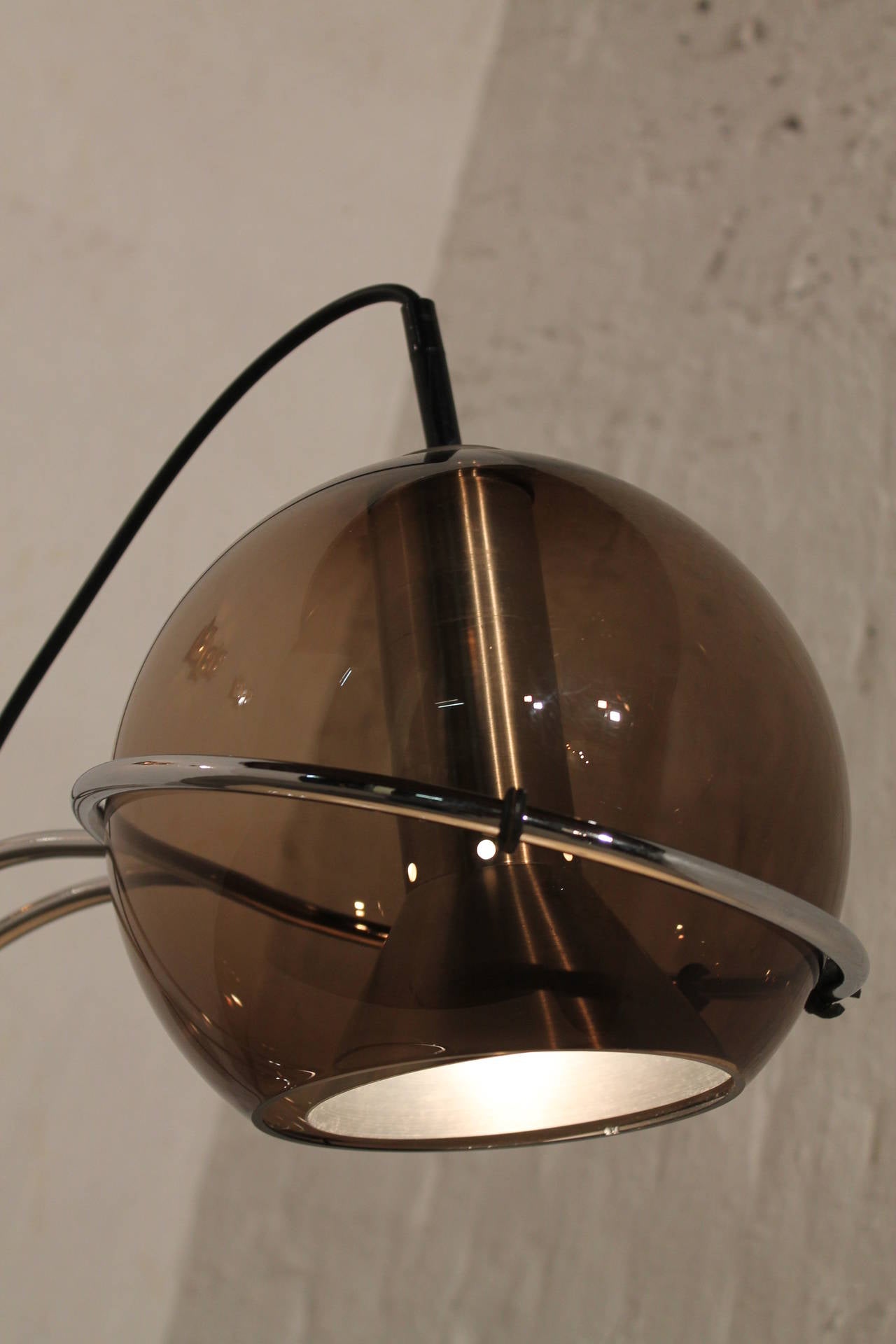 Mid-Century Modern A Glass Globe Desk Lamp