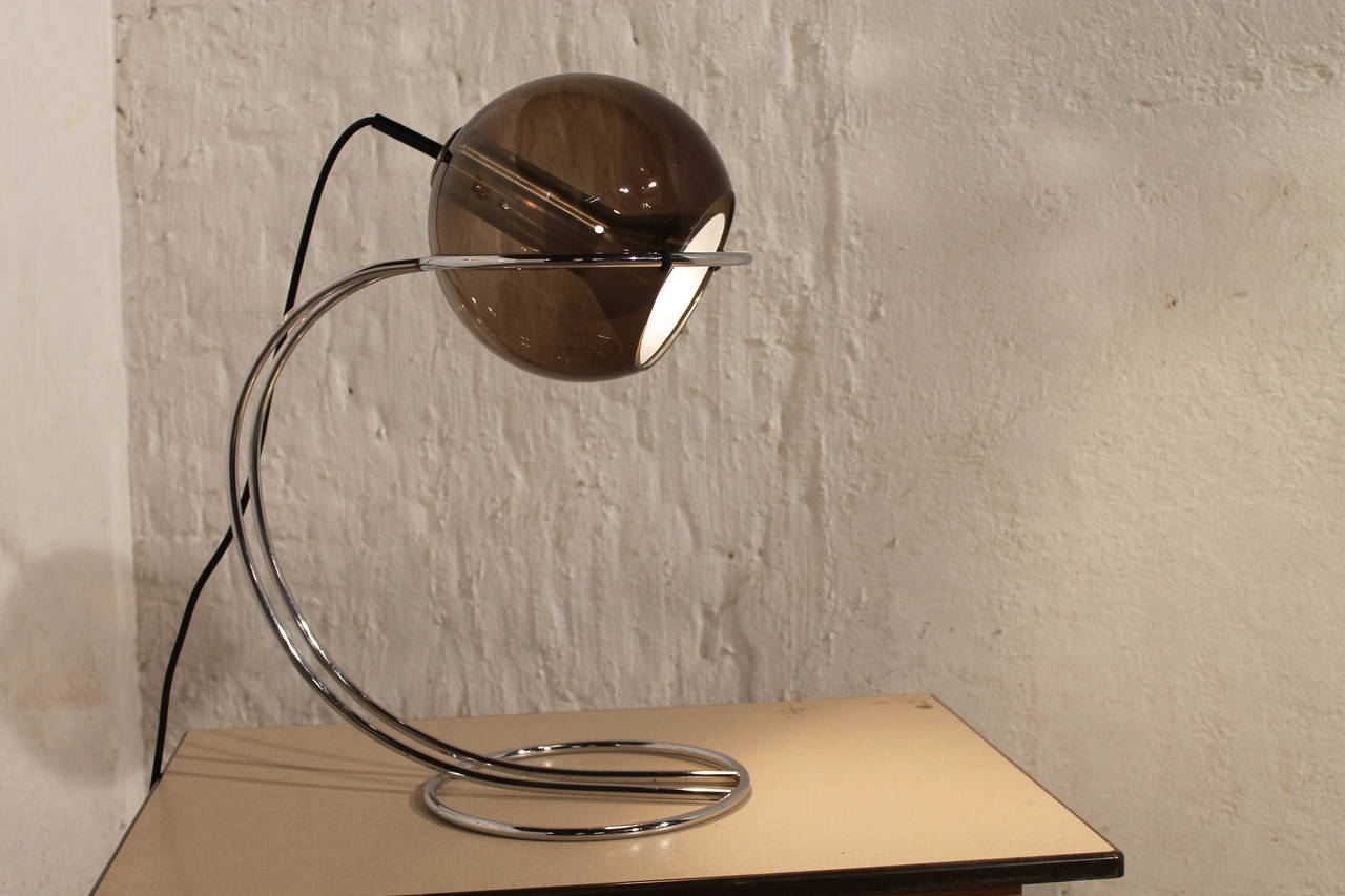 Mid-20th Century A Glass Globe Desk Lamp