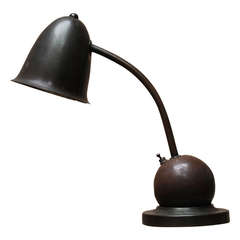 Stunning Ball Art Deco Table or Desk Lamp by Daalderop , Giso  1930s