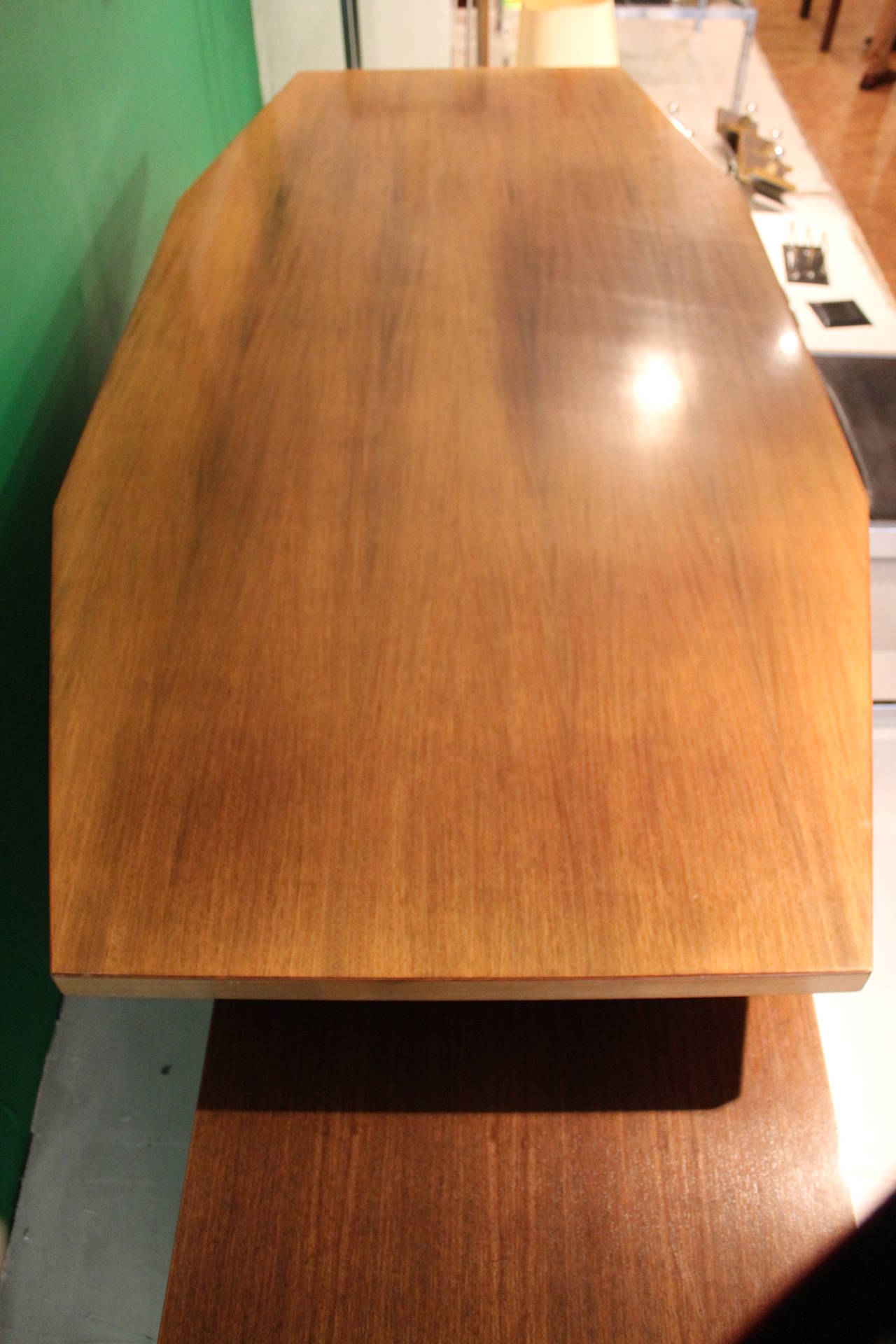 Wood Impressive Desk by Ico Parisi for MIM, Italy, 1970s