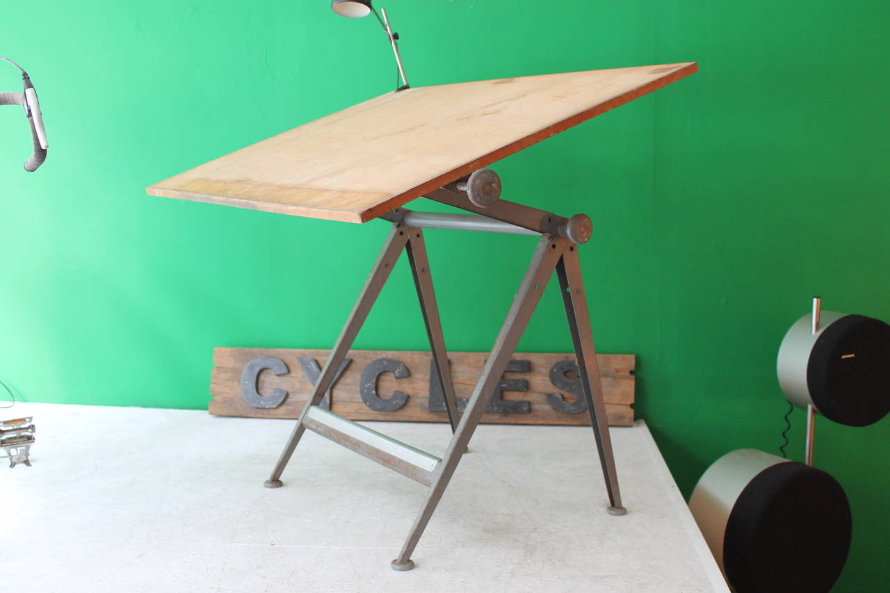 Drafting Table by Friso Kramer & Wim Rietveld, Ahrend de Cirkel, 1963 In Good Condition In Antwerp, BE